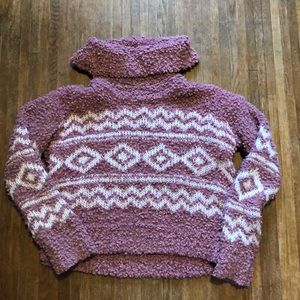 Hippie Rose, turtleneck soft and fluffy sweater